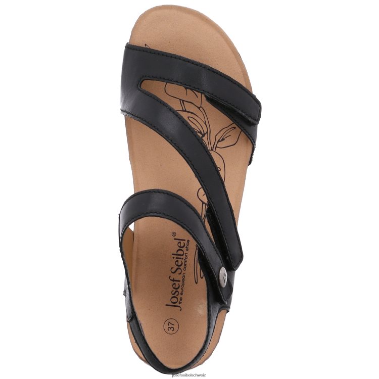 Josef Seibel Tonga 25 B6FD77 Sandalen Schwarz Frauen