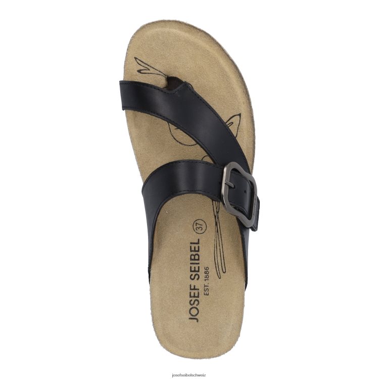 Josef Seibel Tonga 77 B6FD85 Sandalen Schwarz Frauen